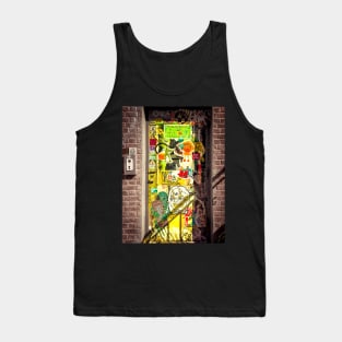 Sticker Art Graffiti Williamsburg Brooklyn NYC Tank Top